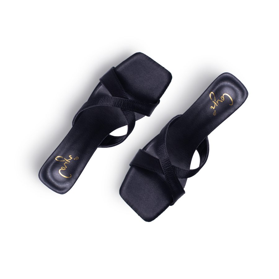 Strap Crossover Heeled Sandals - Image 3
