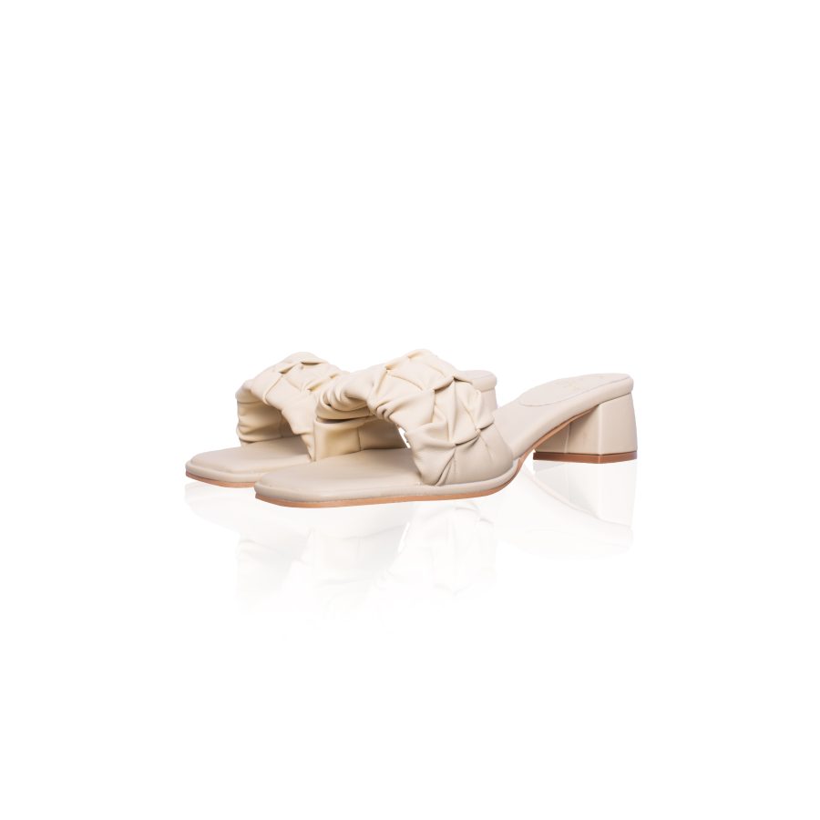 Runched Band Sandals Heels - Image 2