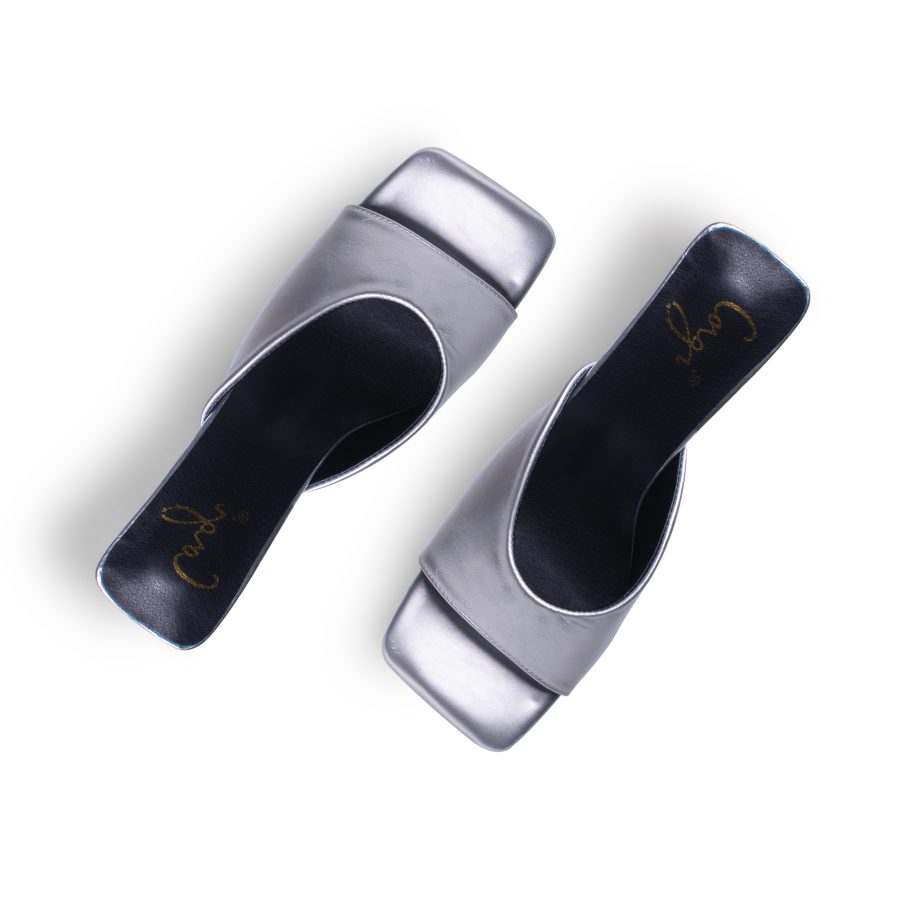 Square-Toe Heeled Mules - Image 3