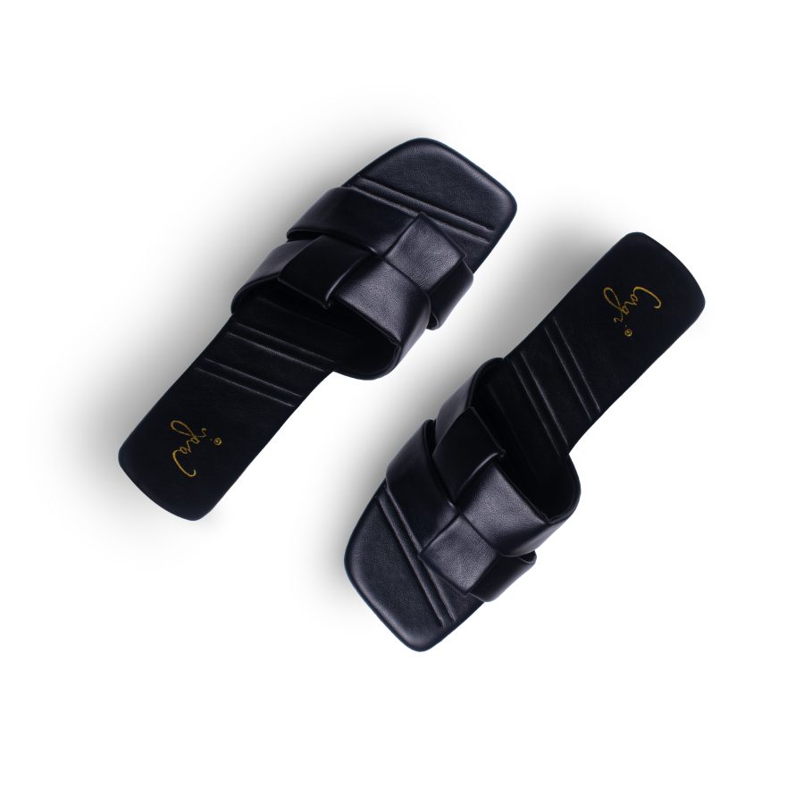 Square Pleated Sandals - Image 3