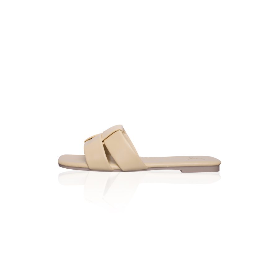 Square Pleated Sandals