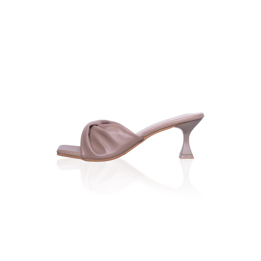Draped Heel Sandals