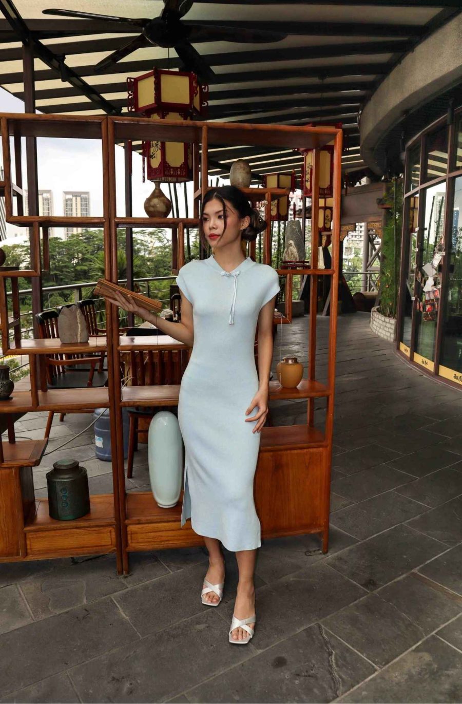 Knit Bodycon Cheongsam