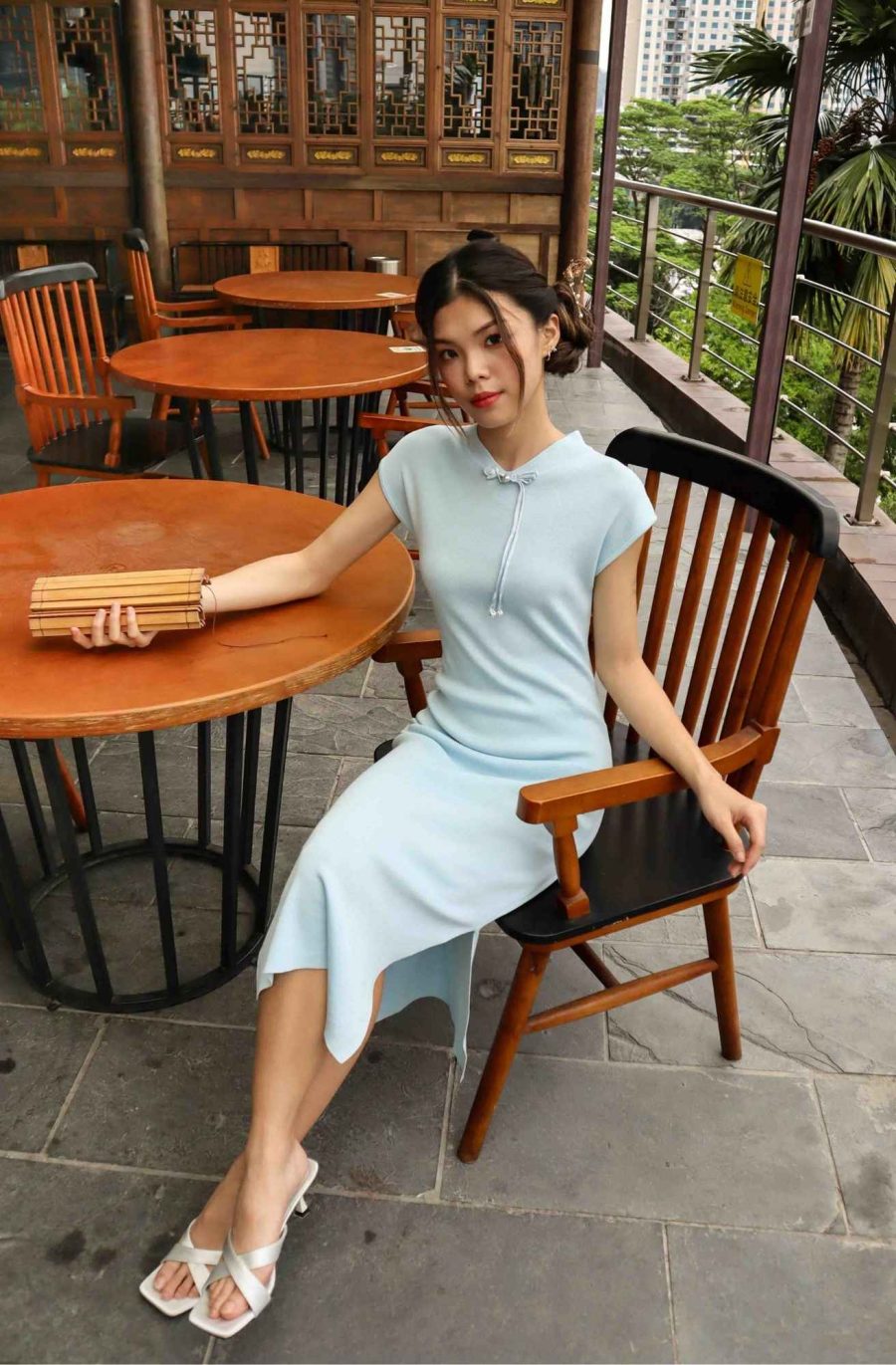 Knit Bodycon Cheongsam - Image 4