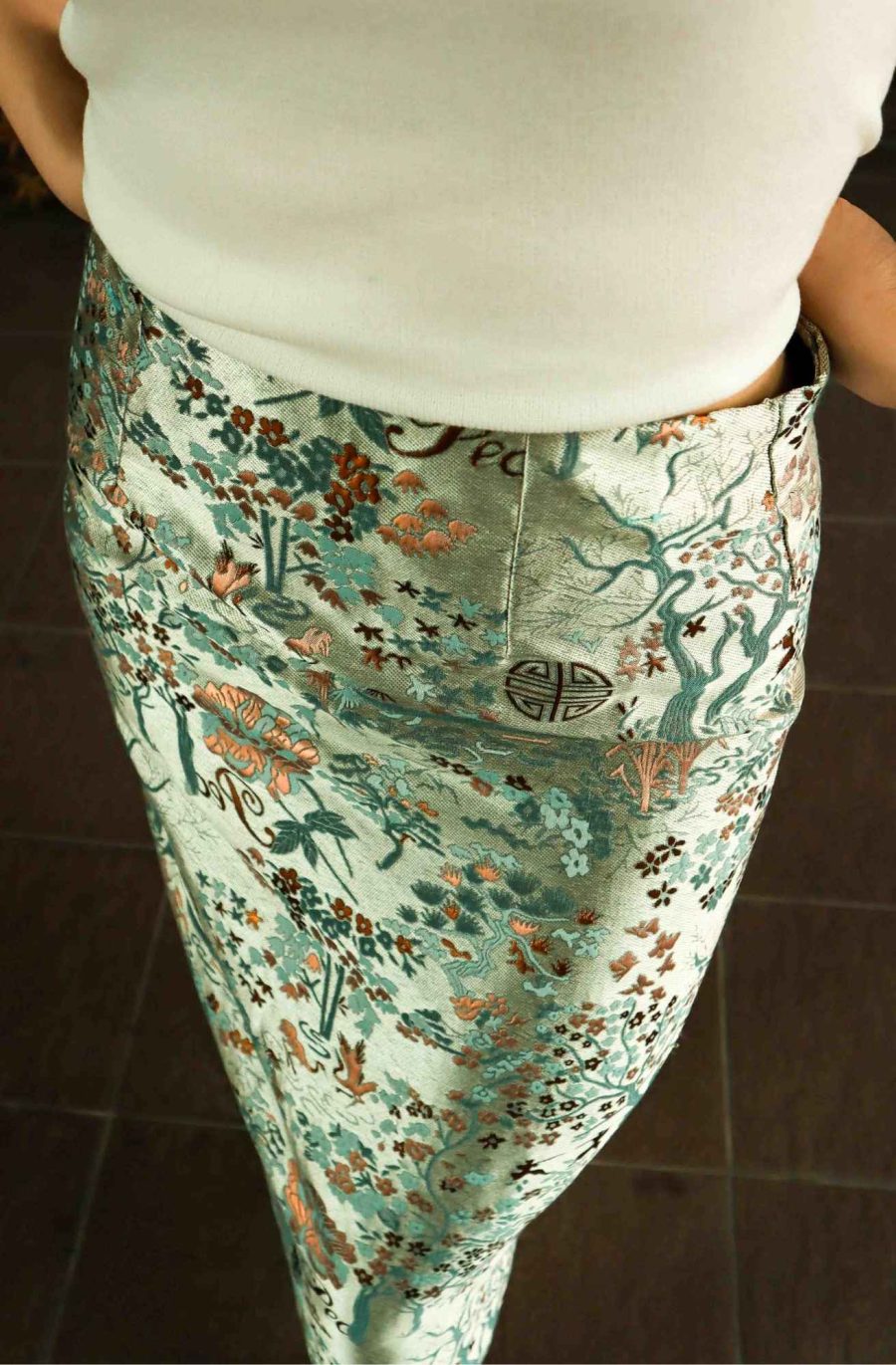 Embroidered A-line Skirt - Image 6