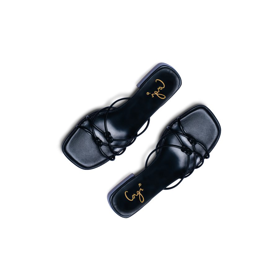 Knotted Heeled Sandals - Image 3