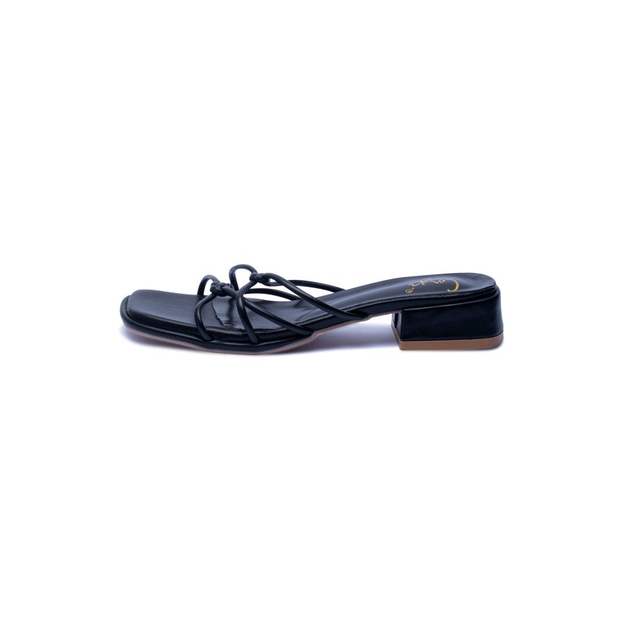 Knotted Heeled Sandals