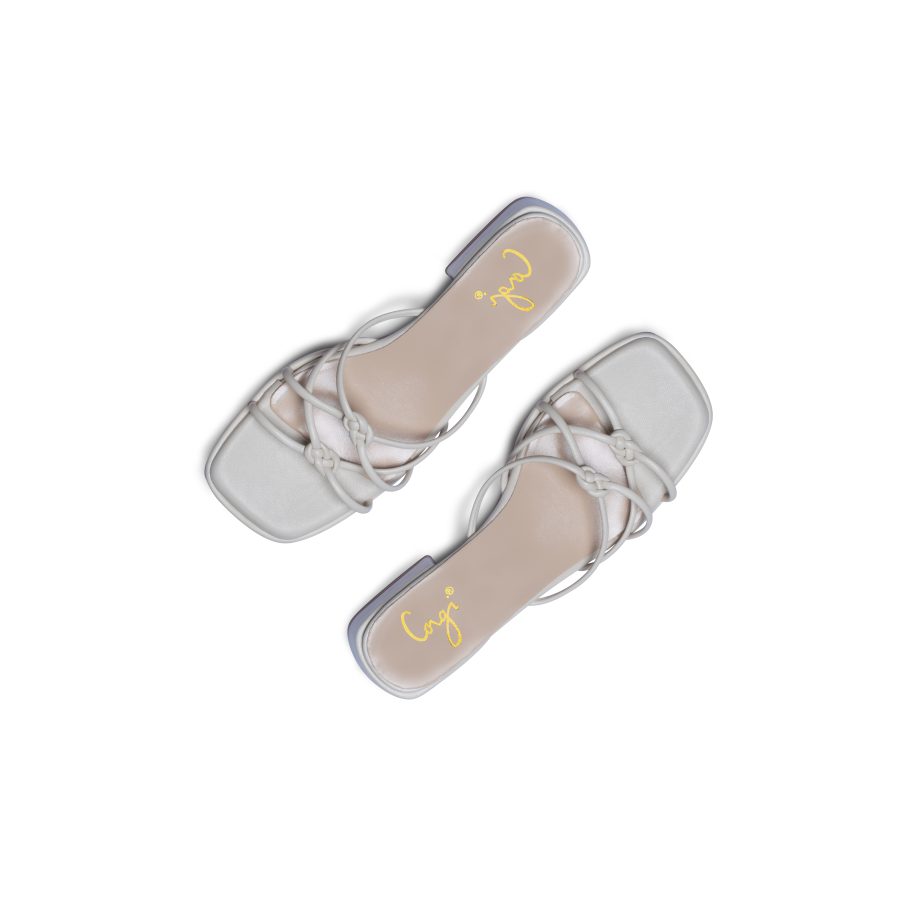 Knotted Heeled Sandals - Image 3