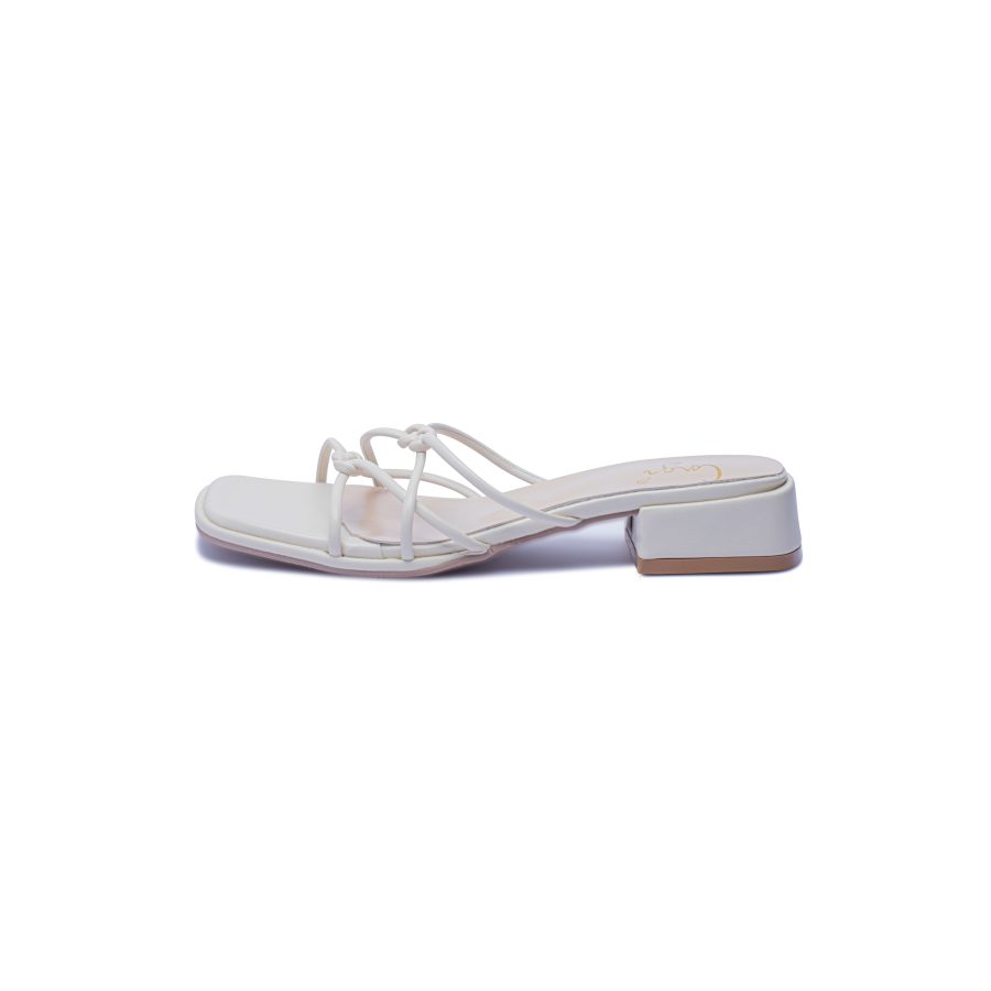 Knotted Heeled Sandals