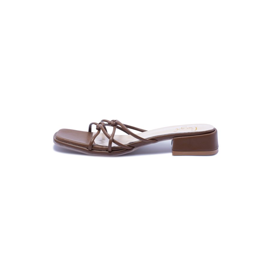 Knotted Heeled Sandals