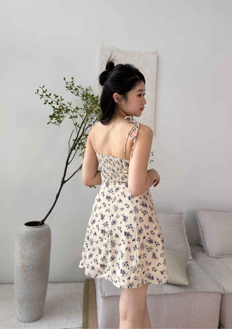 Flower Print Bustier Cami Dress - Image 3
