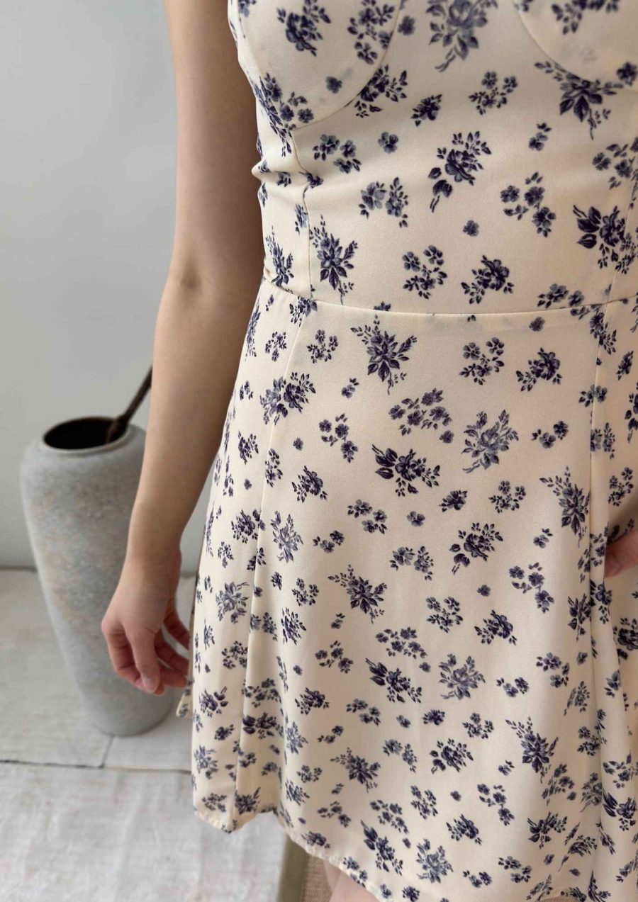 Flower Print Bustier Cami Dress - Image 6
