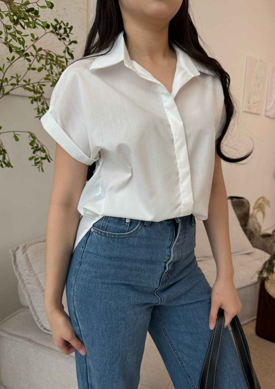 Batwing Sleeve with Collar - Image 3