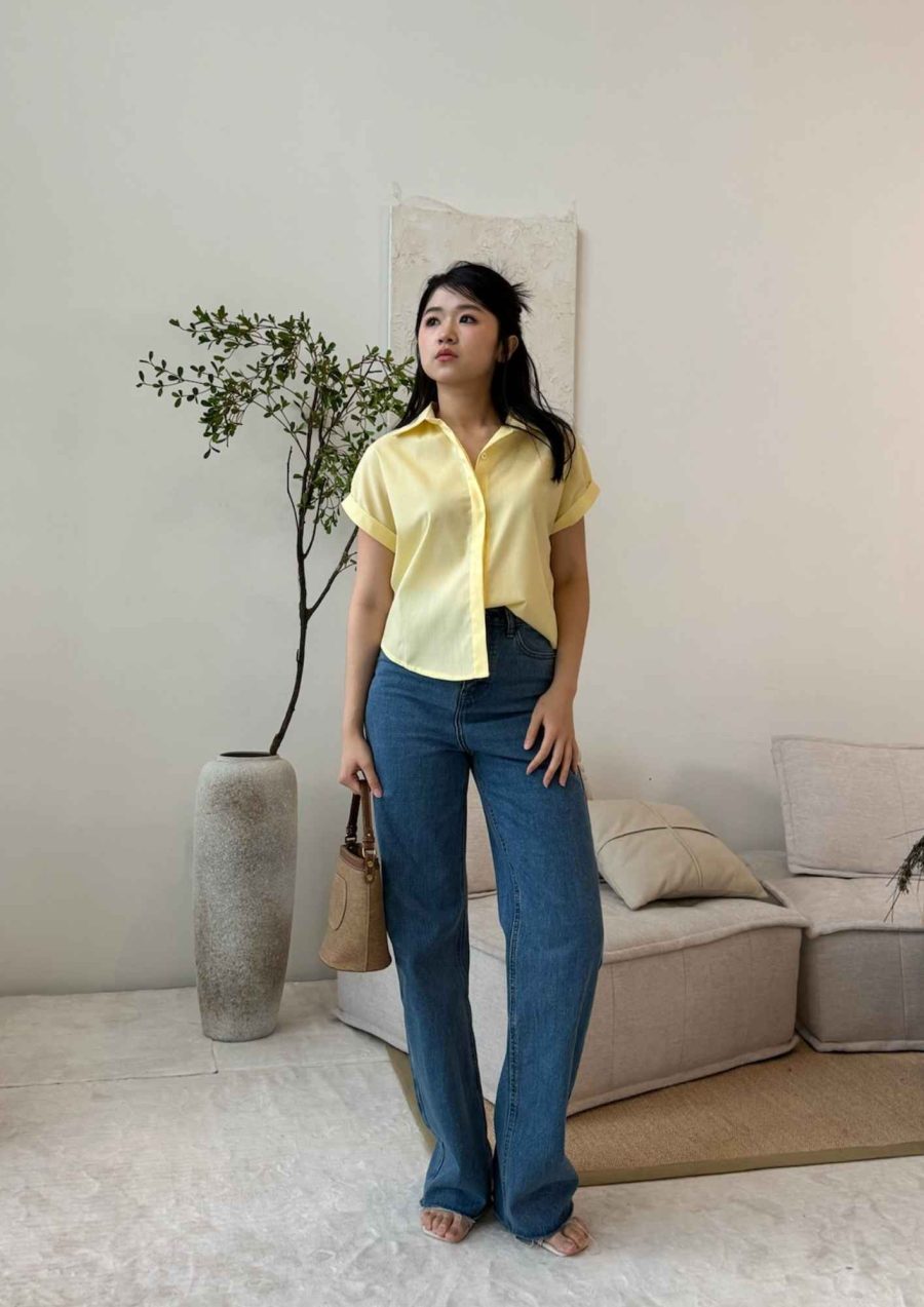 Batwing Sleeve with Collar