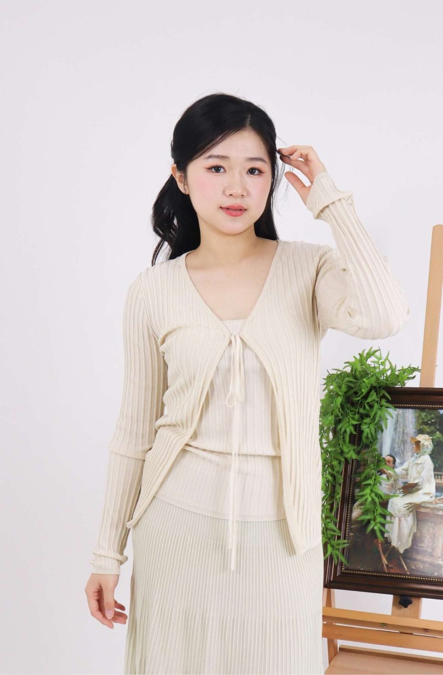 Rib-Knit Cardigan Sets