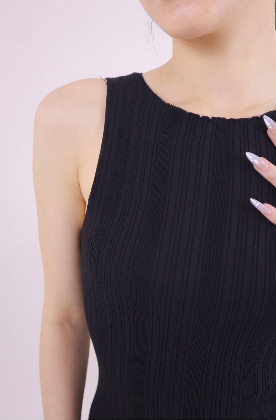 Rib Knit Bodycon Dress - Image 5