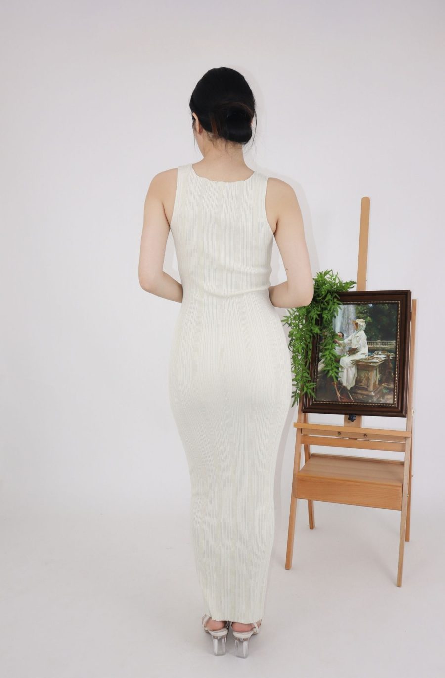 Rib Knit Bodycon Dress - Image 3