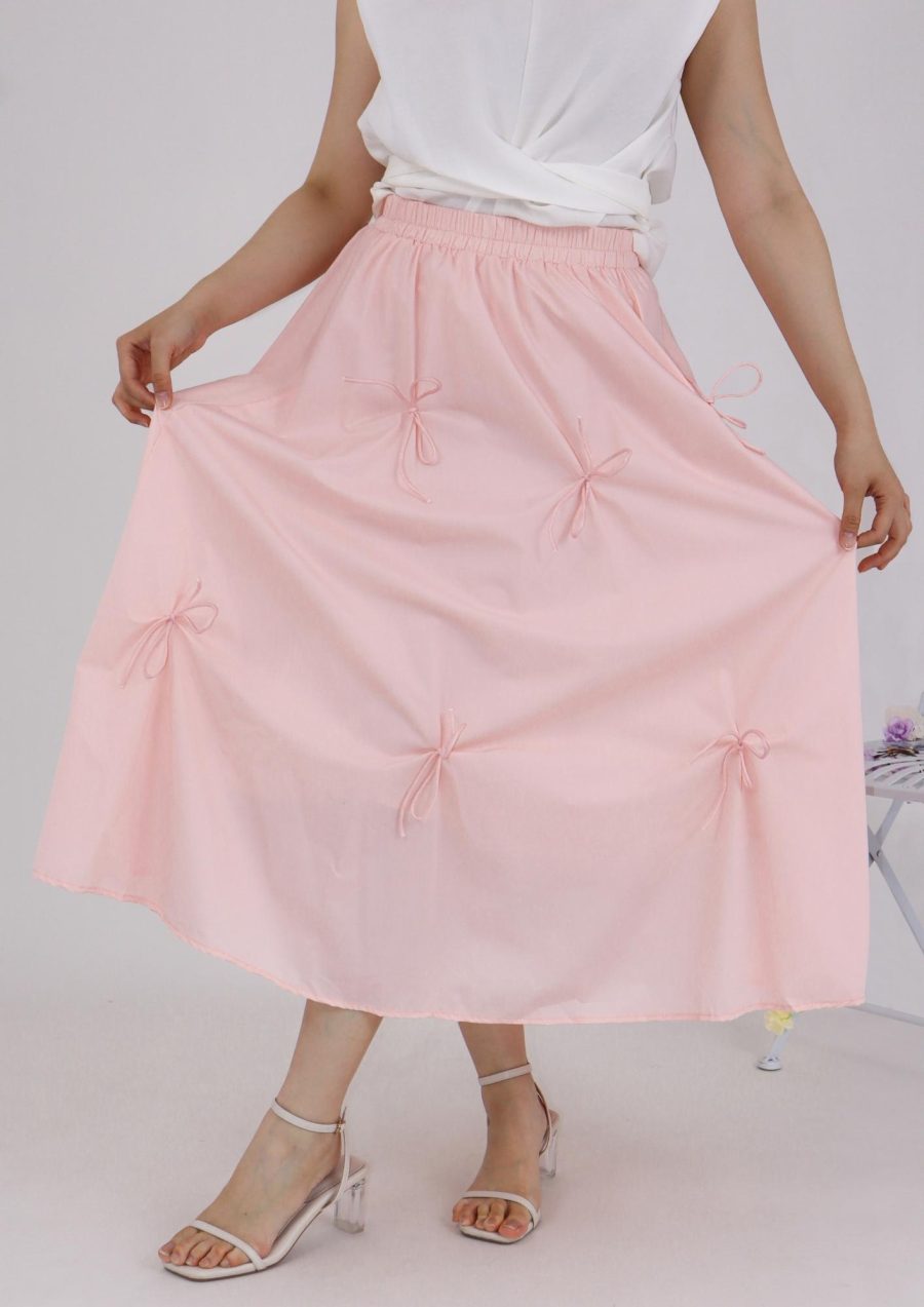 Allover Ribbons Maxi Skirt - Image 2