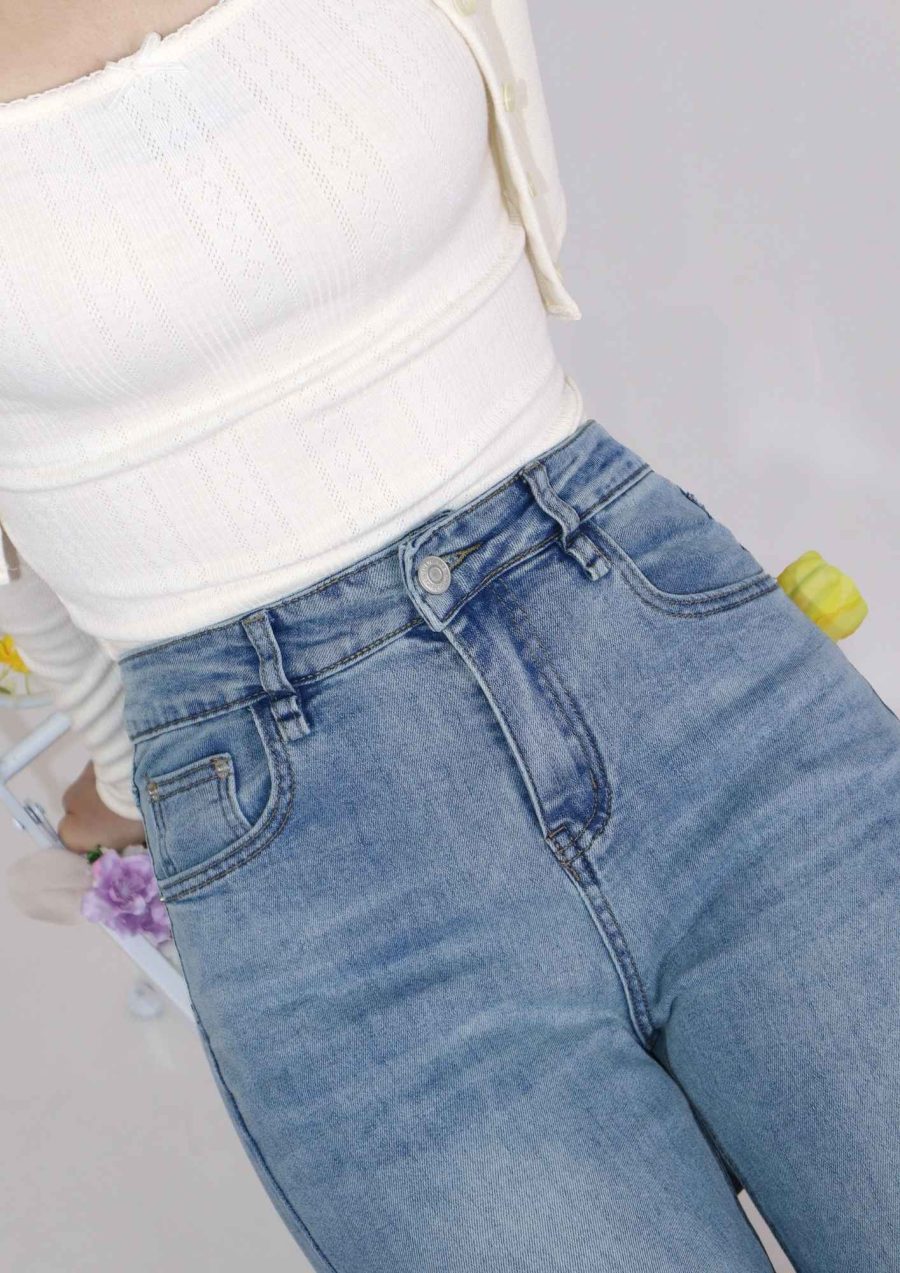 High Waist Flare Jeans - Image 6