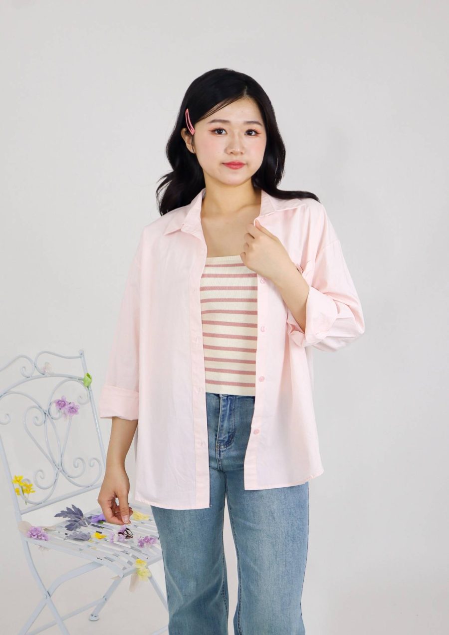 Front Pocket Ribbon Shirts