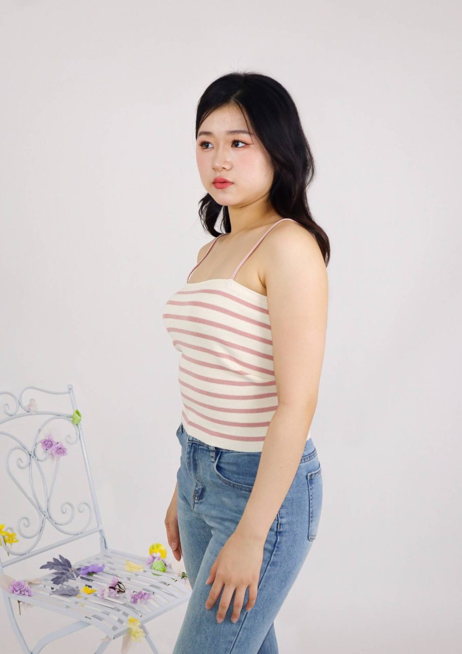 Knit Striped Tank Top - Image 2