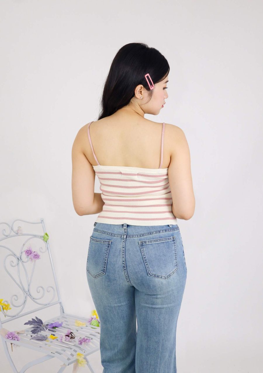 Knit Striped Tank Top - Image 3