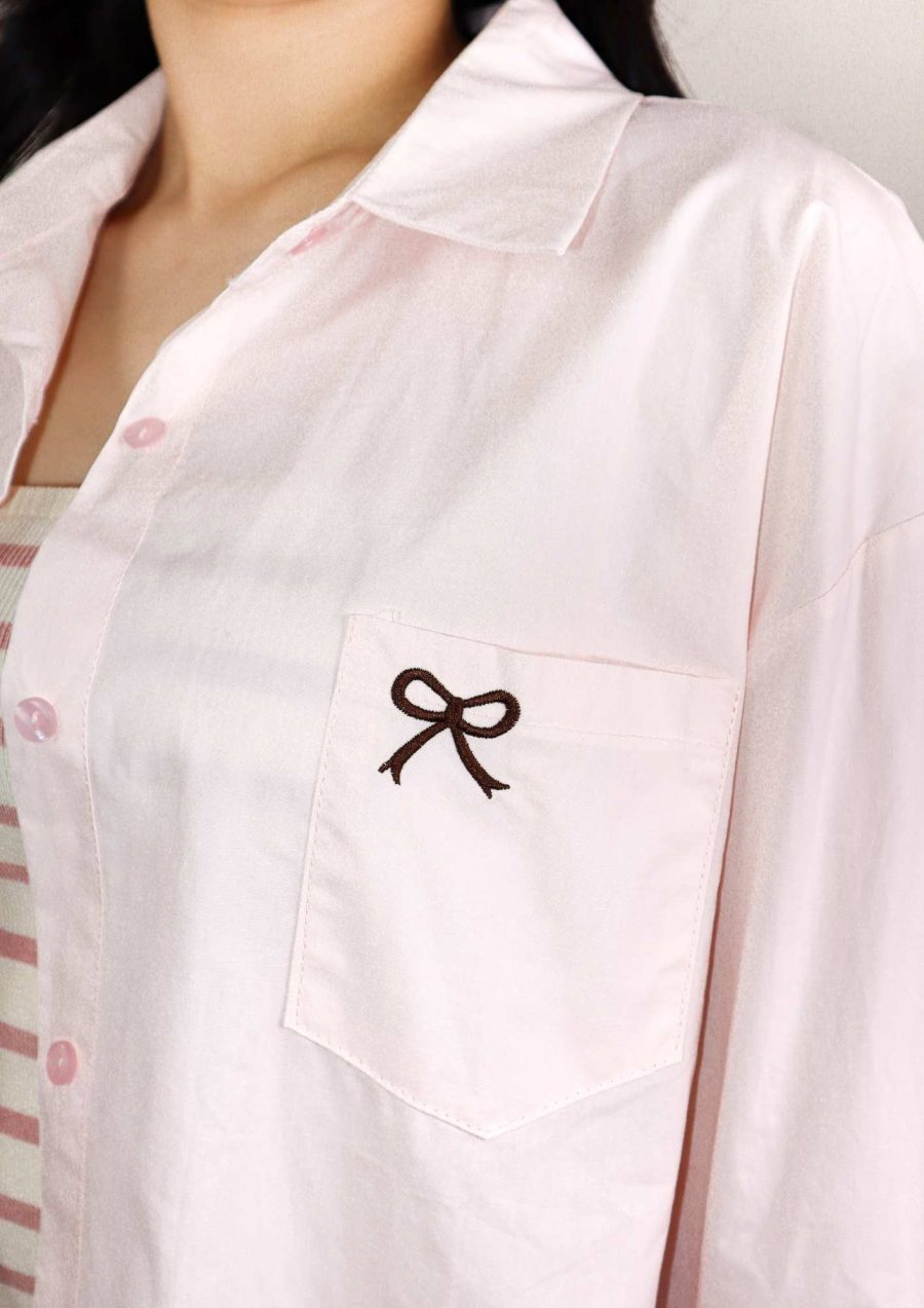 Front Pocket Ribbon Shirts - Image 5