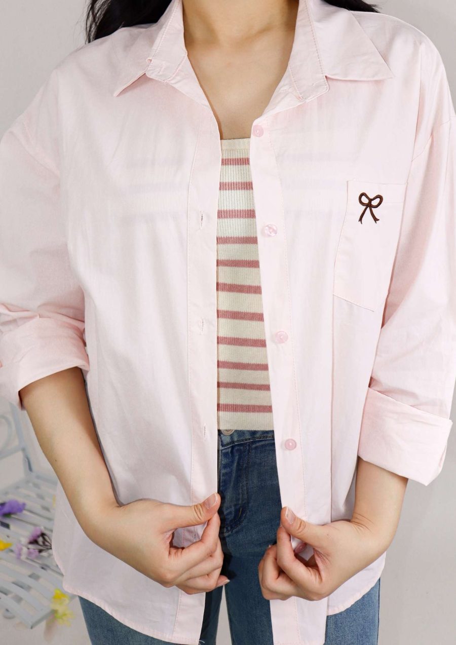 Front Pocket Ribbon Shirts - Image 4