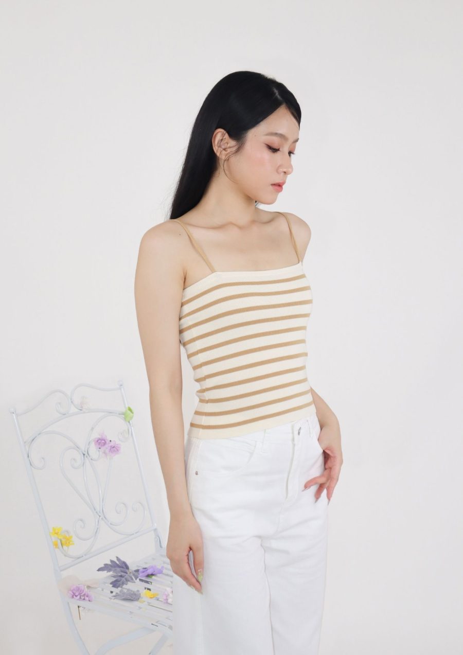 Knit Striped Tank Top - Image 2