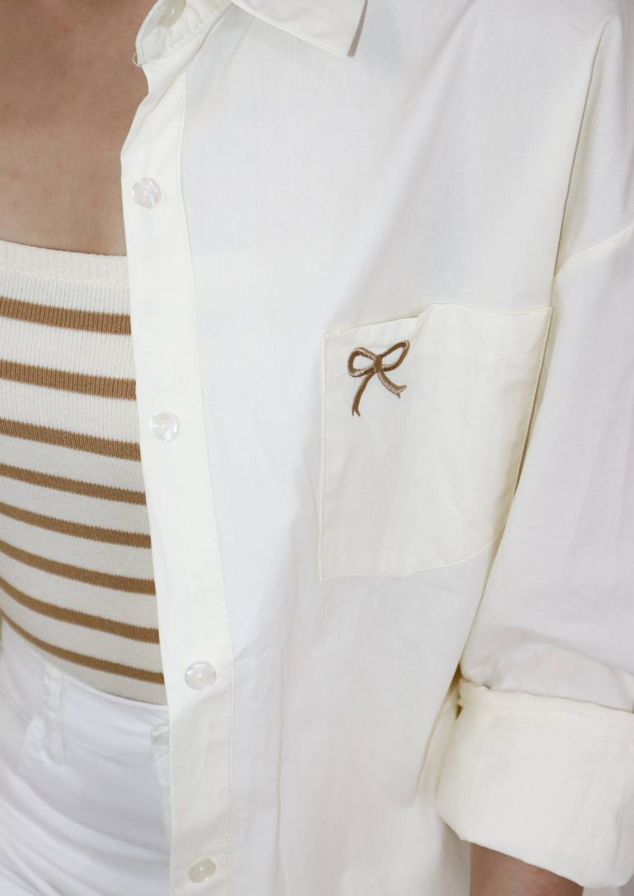 Front Pocket Ribbon Shirts - Image 4