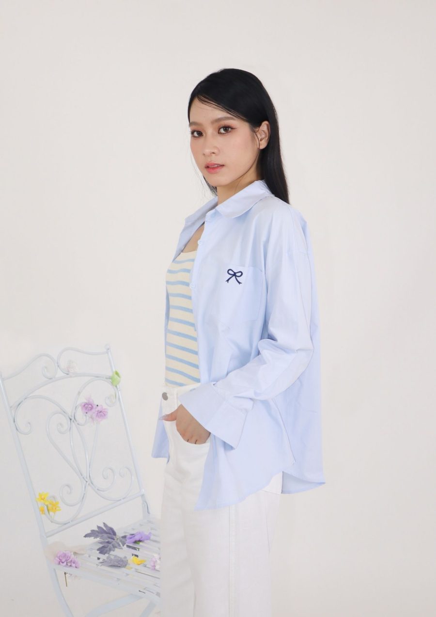 Front Pocket Ribbon Shirts - Image 2