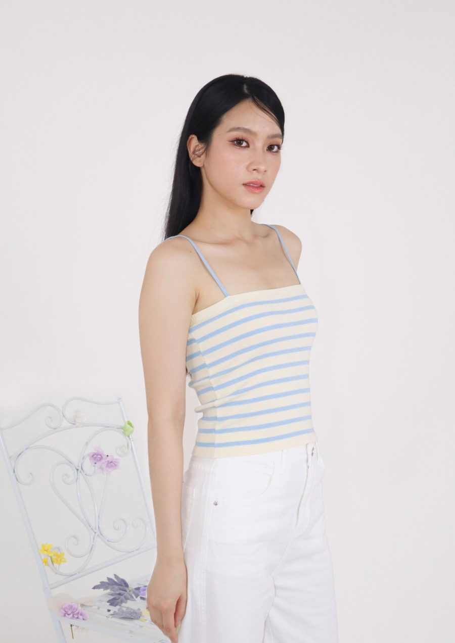 Knit Striped Tank Top - Image 2