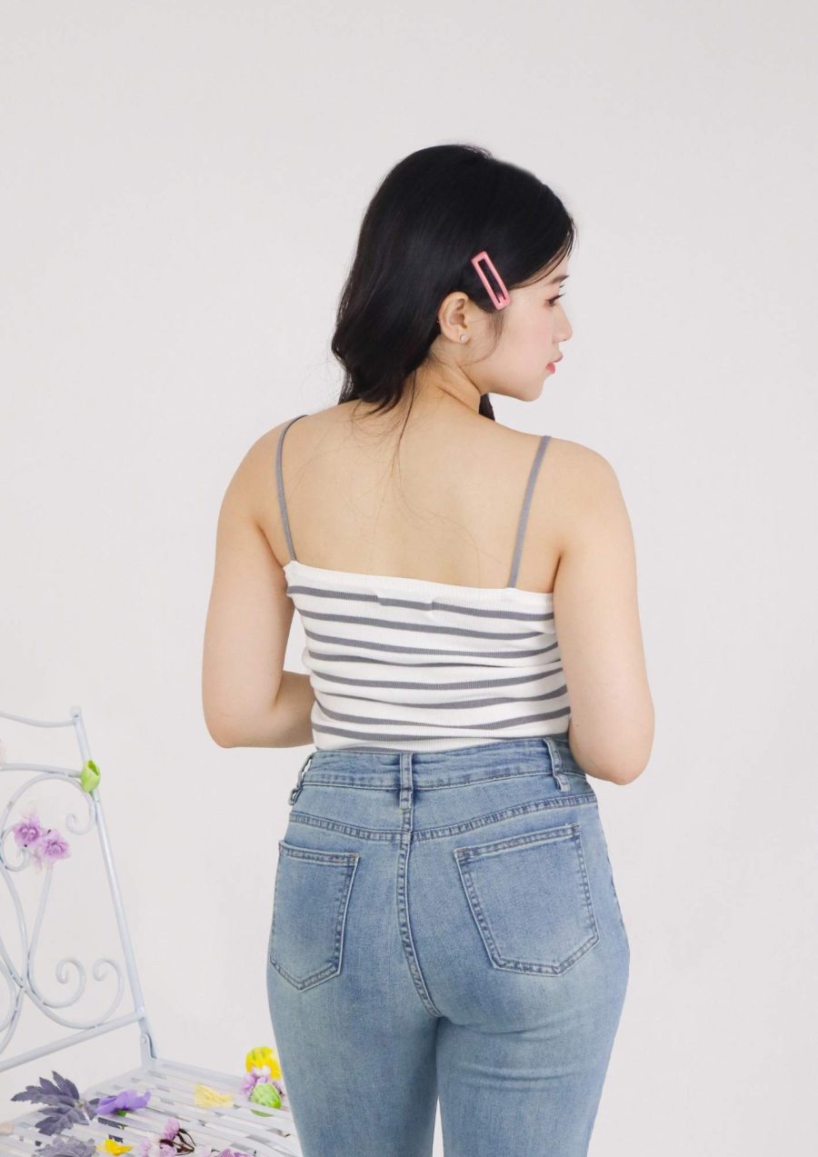 Knit Striped Tank Top - Image 3