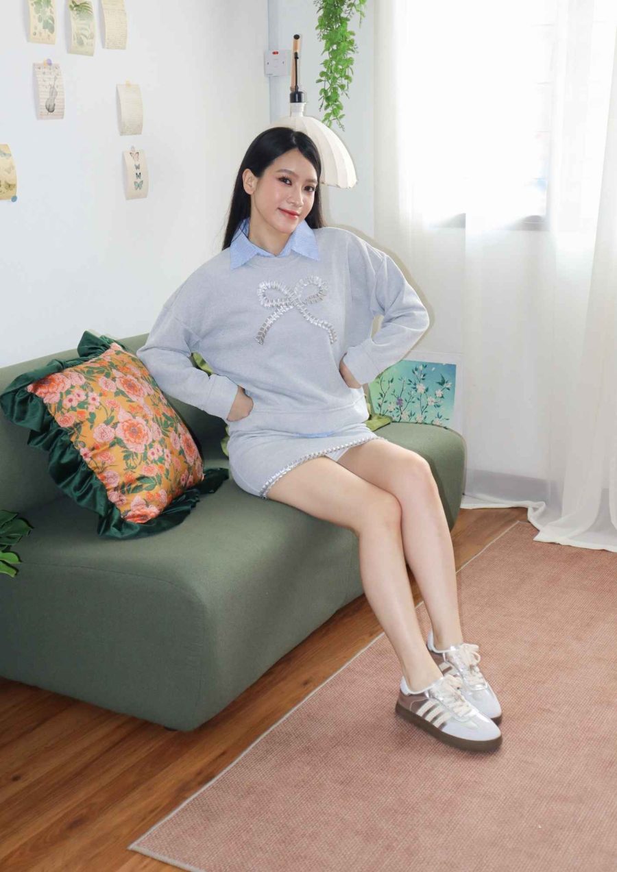 Bow Sweatshirt Sets with Inner Shirt - Image 14
