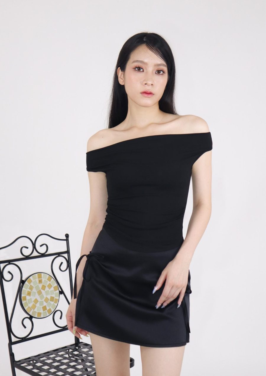 Off Shoulder Ruched Top