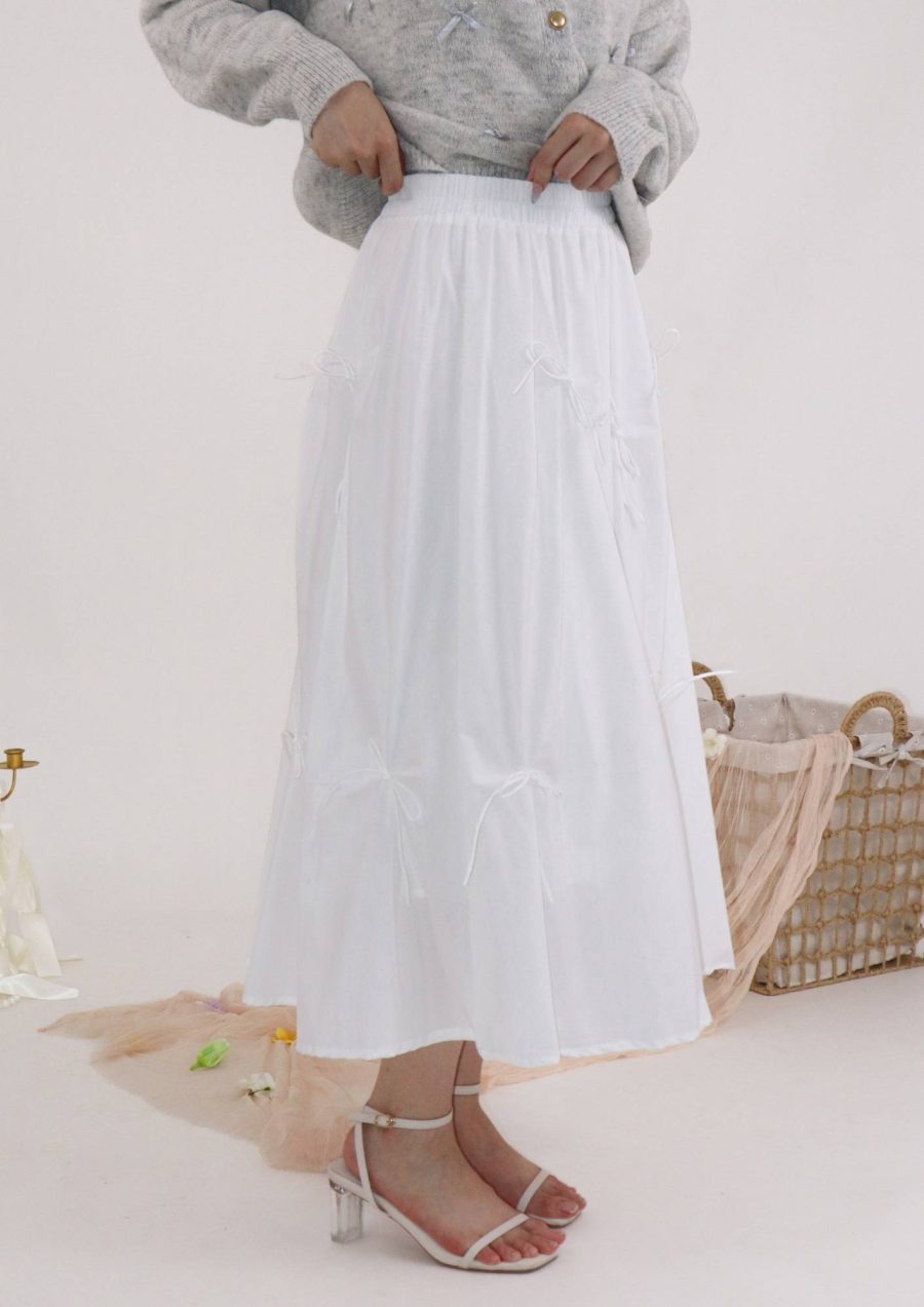Allover Ribbons Maxi Skirt - Image 2