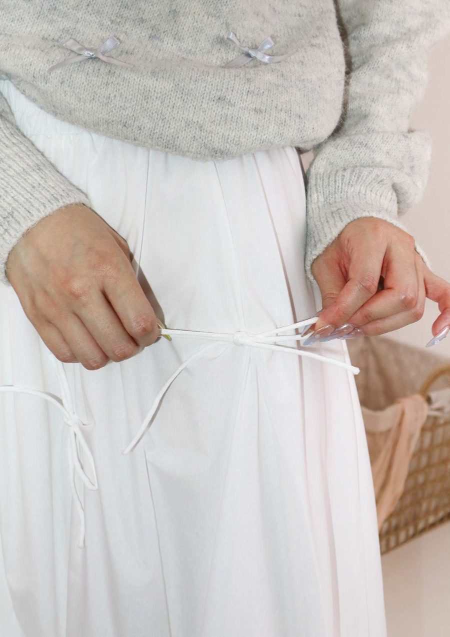 Allover Ribbons Maxi Skirt - Image 4