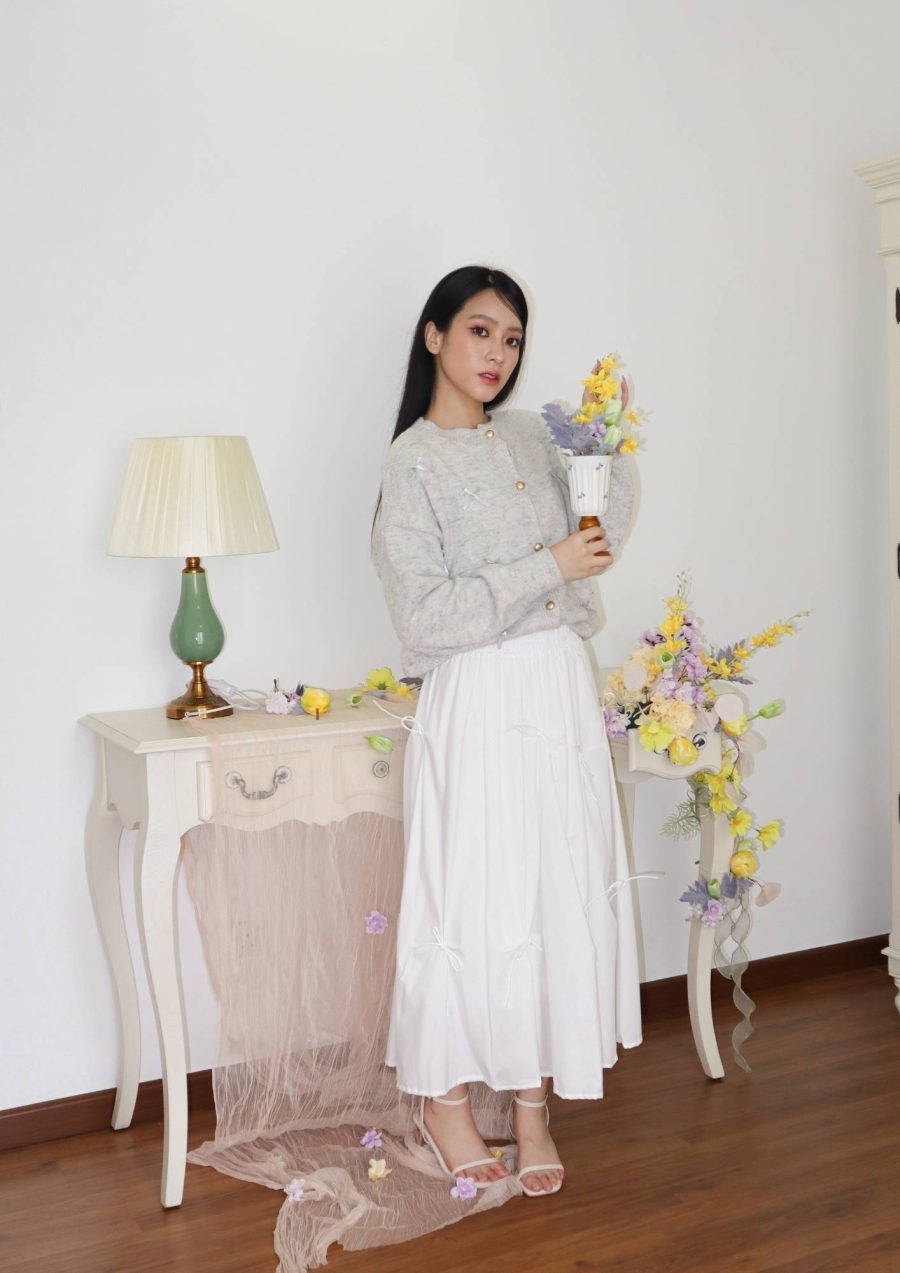 Allover Ribbons Maxi Skirt - Image 6
