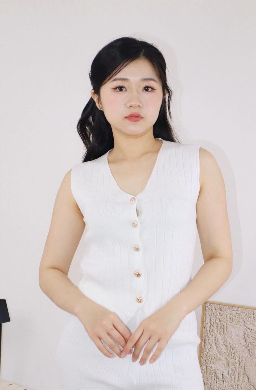 Rib-Knit Sets w Gold Buttons - Image 6