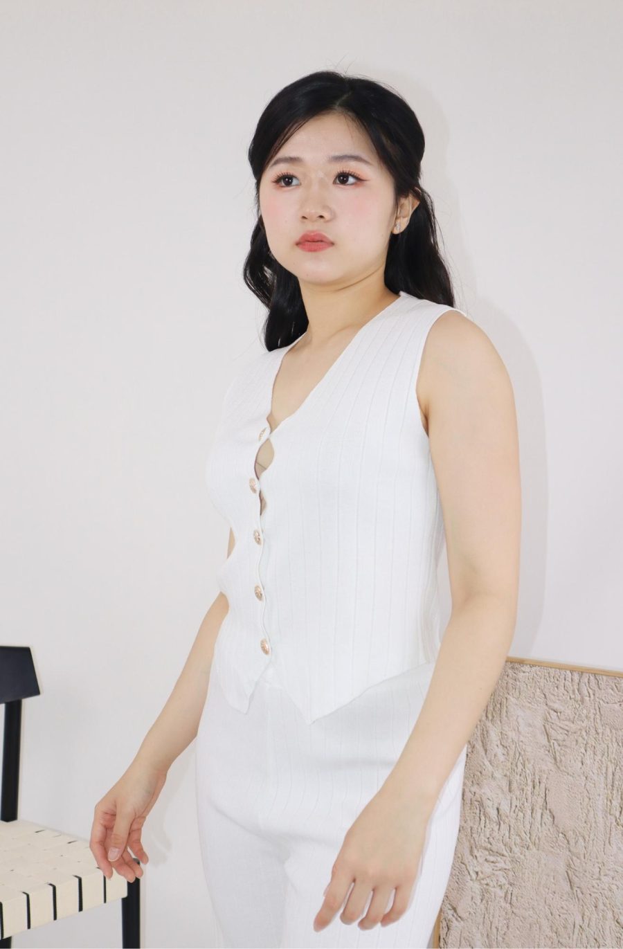 Rib-Knit Sets w Gold Buttons - Image 7