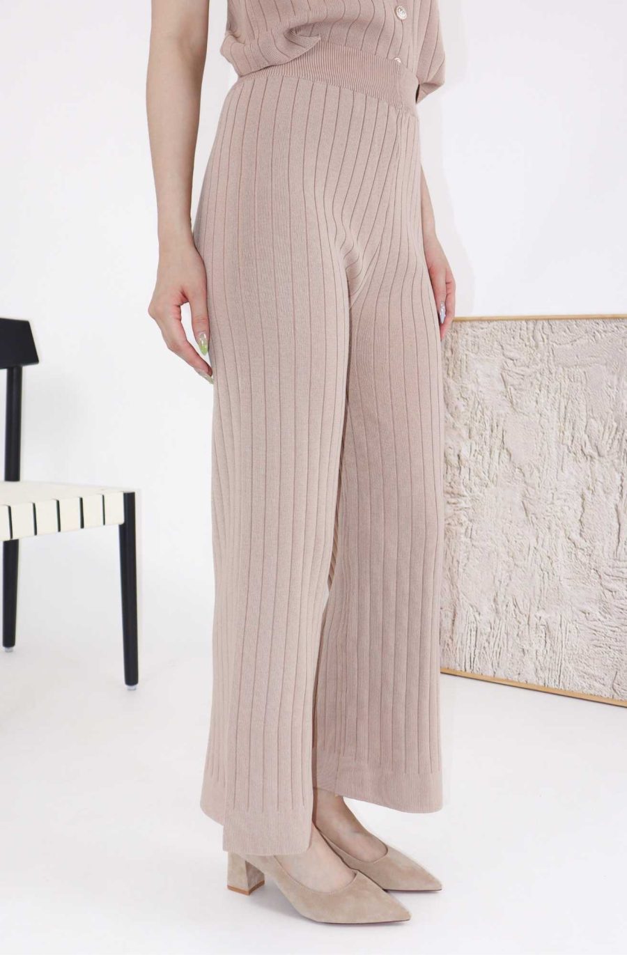 Rib-Knit Sets w Gold Buttons - Image 12