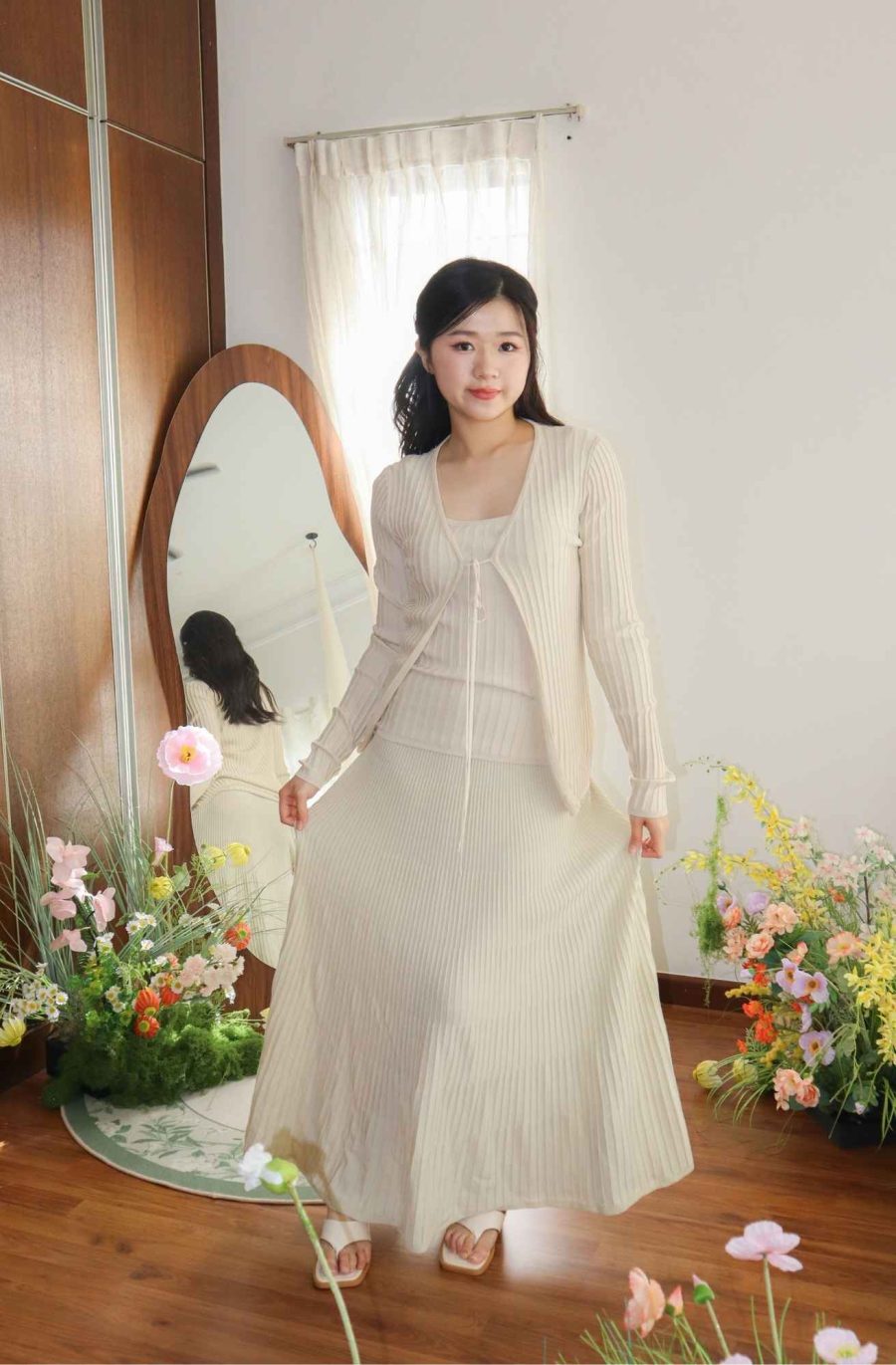 Rib-Knit Maxi Skirt - Image 5