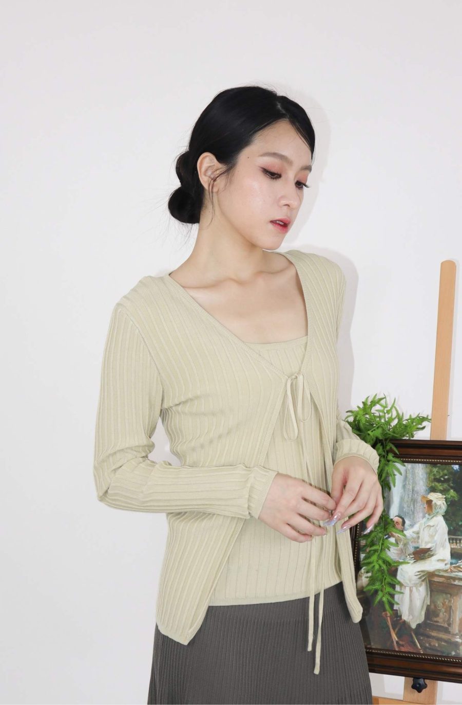 Rib-Knit Cardigan Sets - Image 2