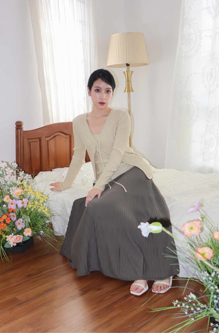 Rib-Knit Maxi Skirt - Image 5