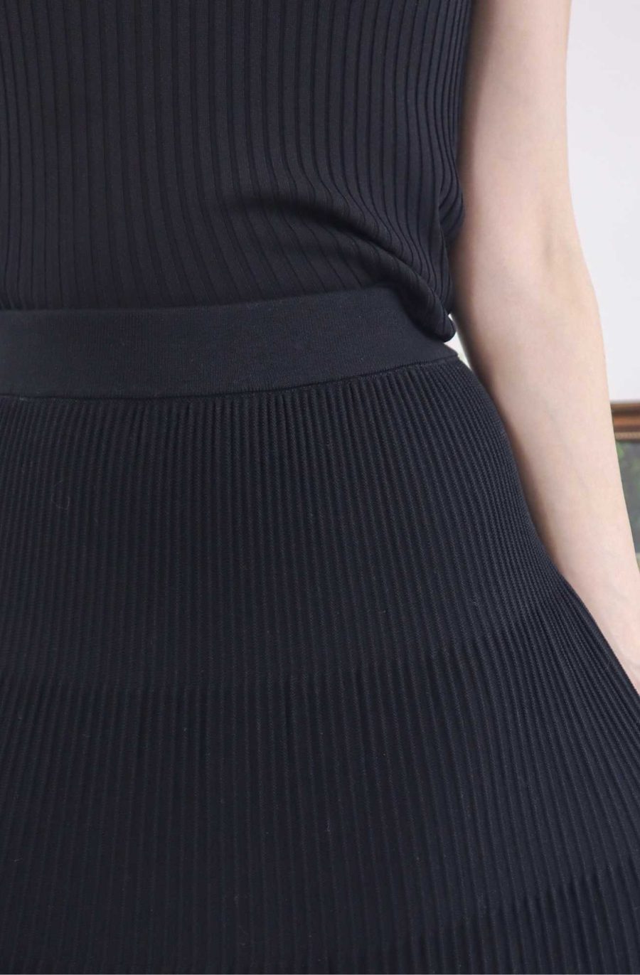 Rib-Knit Maxi Skirt - Image 4