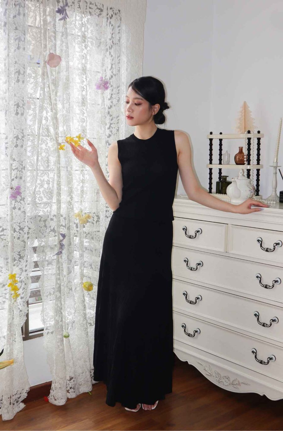 Rib-Knit Maxi Skirt - Image 5