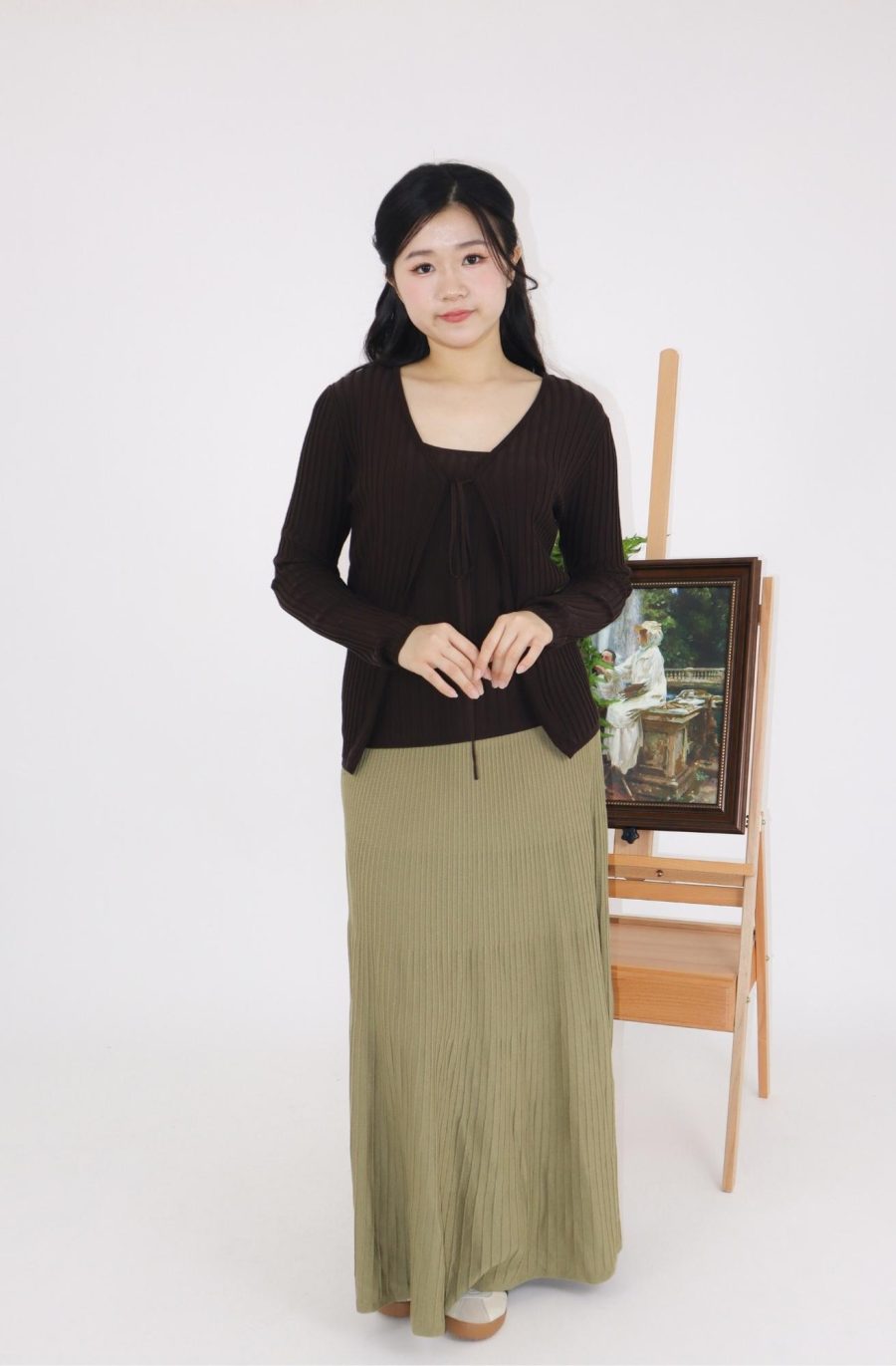Rib-Knit Maxi Skirt - Image 5