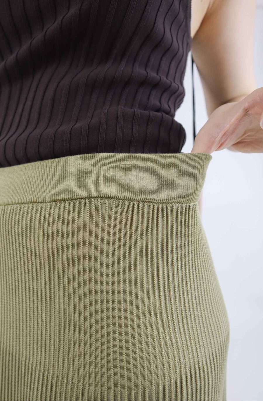 Rib-Knit Maxi Skirt - Image 4
