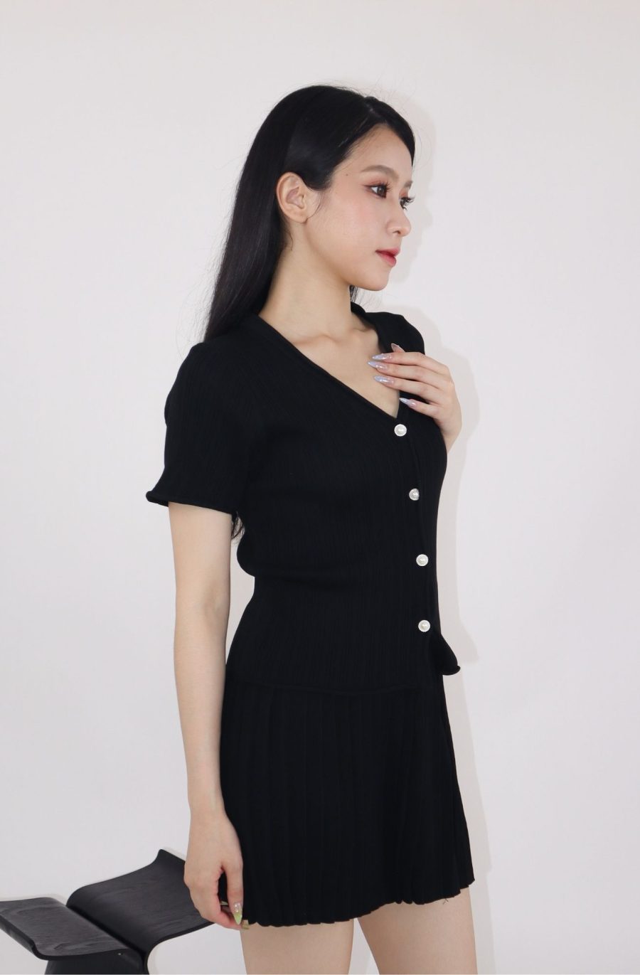 Rib-Knit Top w Skirt Sets - Image 3