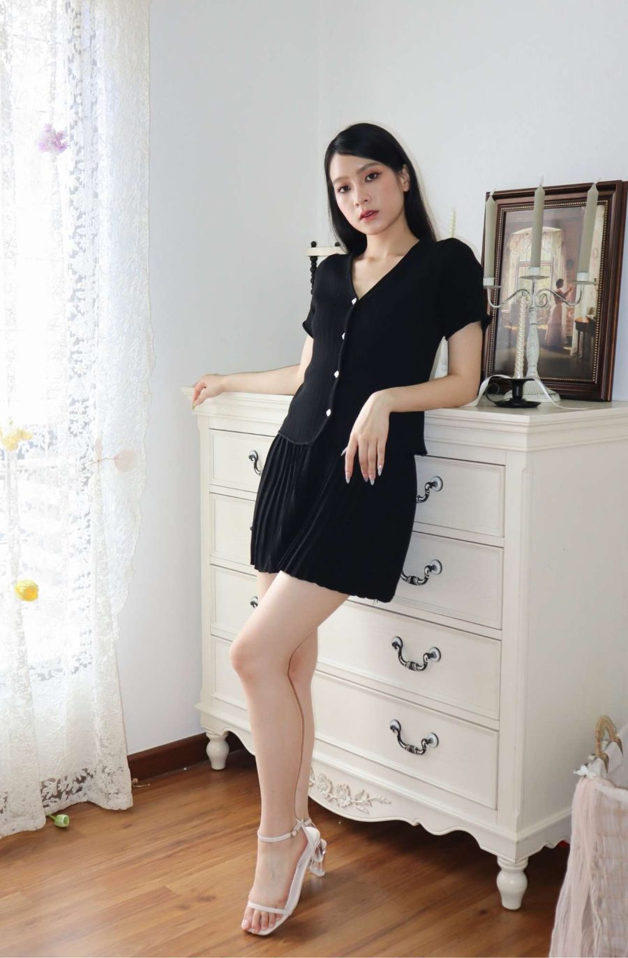 Rib-Knit Top w Skirt Sets - Image 11